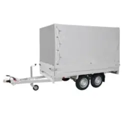 Aanhanger tandemasser met huif huren