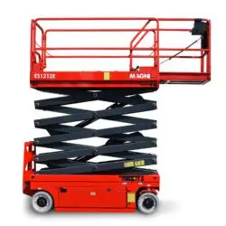 Schaarhoogwerker accu breed 12 meter huren